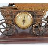 Image 8 : UNITED CLOCK CORP COVERED WAGON LAMP / CLOCK