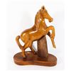 Image 1 : HORSE CARVED WOOD FIGURE