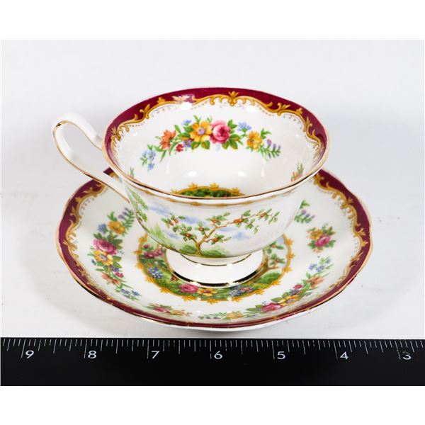 ROYAL ALBERT BONE CHINA TEA TEA CUP AND SAUCER