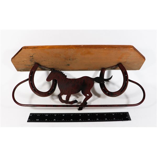 WESTERN THEME SHELF/ COAT HANGER