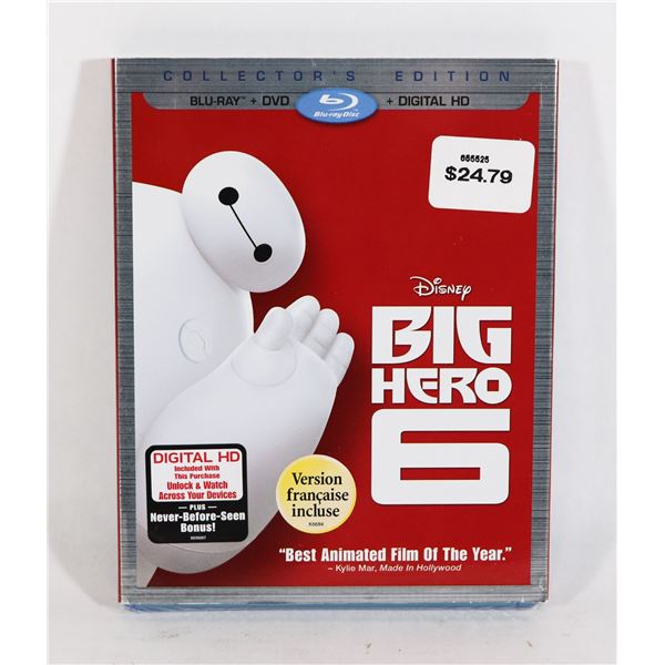 NEW SEALED DISNEY BIG HERO 6 BLURAY