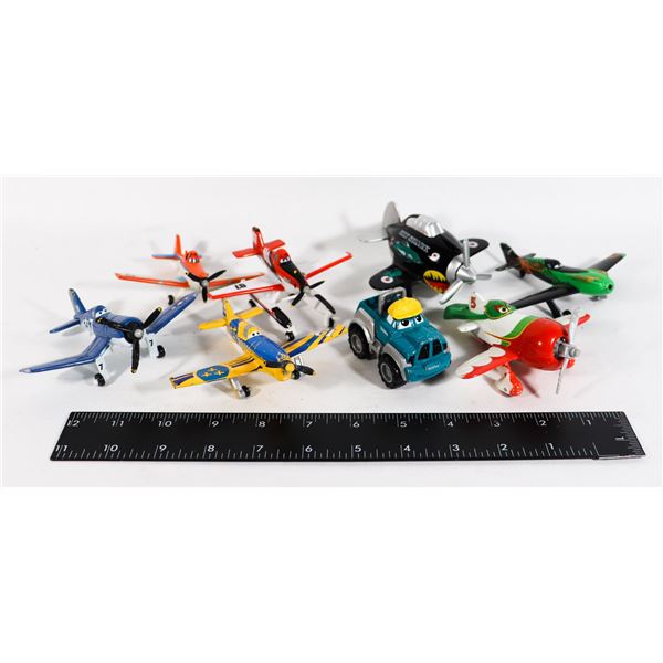 BAG OF MOSTLY DISNEY PLANES AIRPLANE TOYS