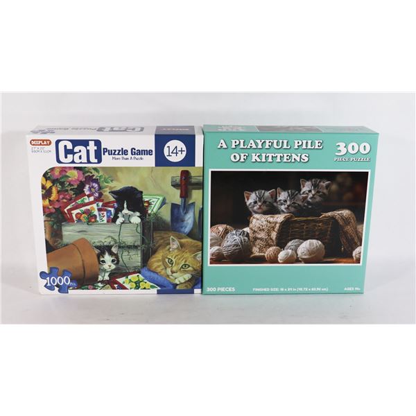 X2 300PCS AND 1000PCS CAT PUZZLES