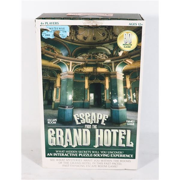 ESCAPE FROM THE GRAND HOTEL FAMILY GAME