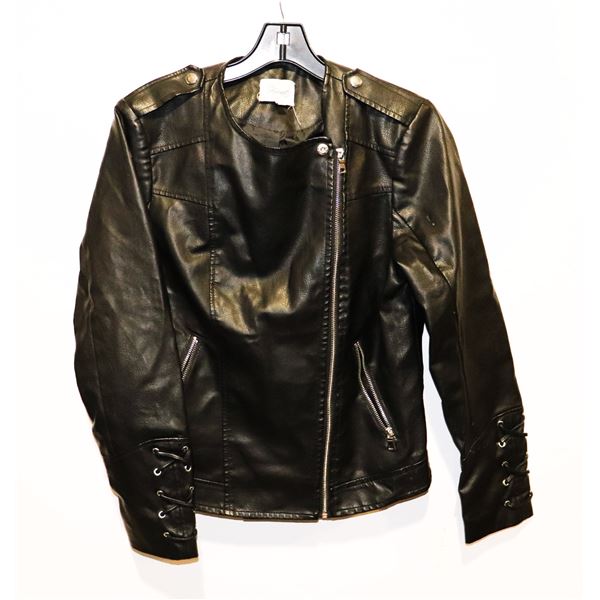 ESTATE KISET SIZE MEDIUM FAUX LEATHER JACKET