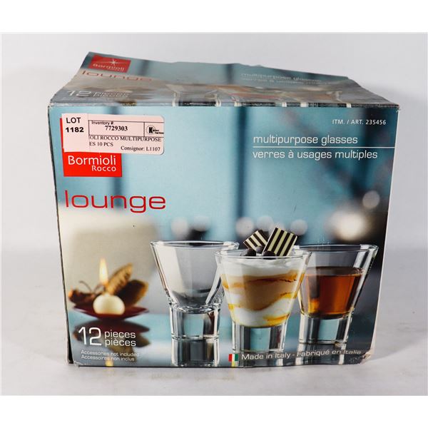 BORMIOLI ROCCO MULTIPURPOSE GLASSES 10 PCS