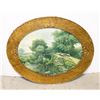 Image 1 : ANTIQUE PICTURE IN OVAL FRAME (26" X 22")