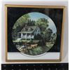 Image 1 : HOUSE WITH MIRROR BACK FRAMED ART 8X8"