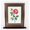 Image 1 : VINTAGE FRAMED PETI POINT FLOWER WALL ART