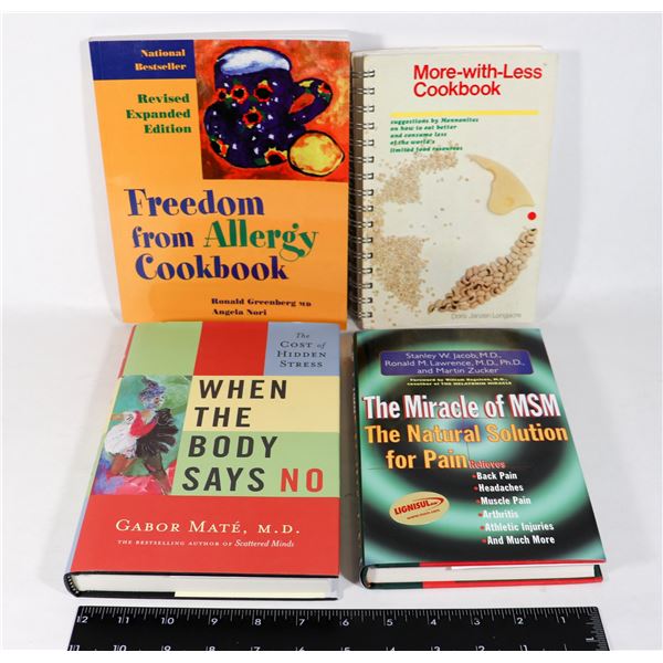 LOT OF X4 HEALTH BOOKS