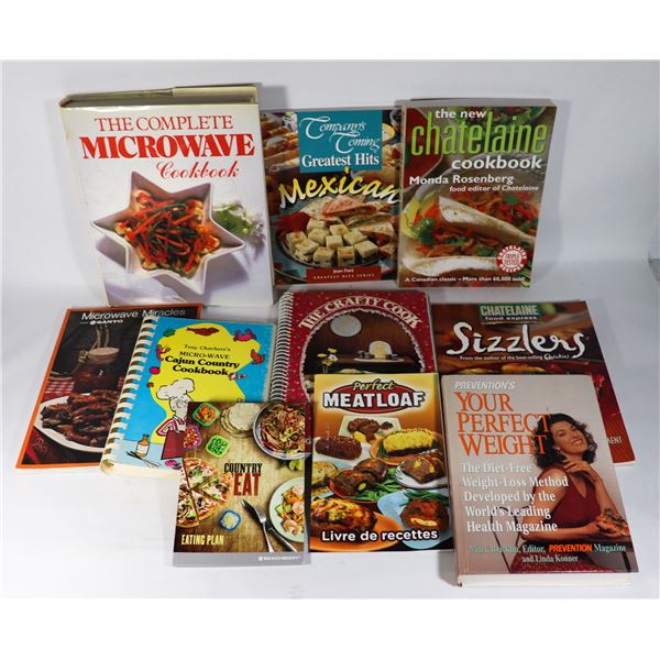 LARGE BOX OF RECIPE BOOKS