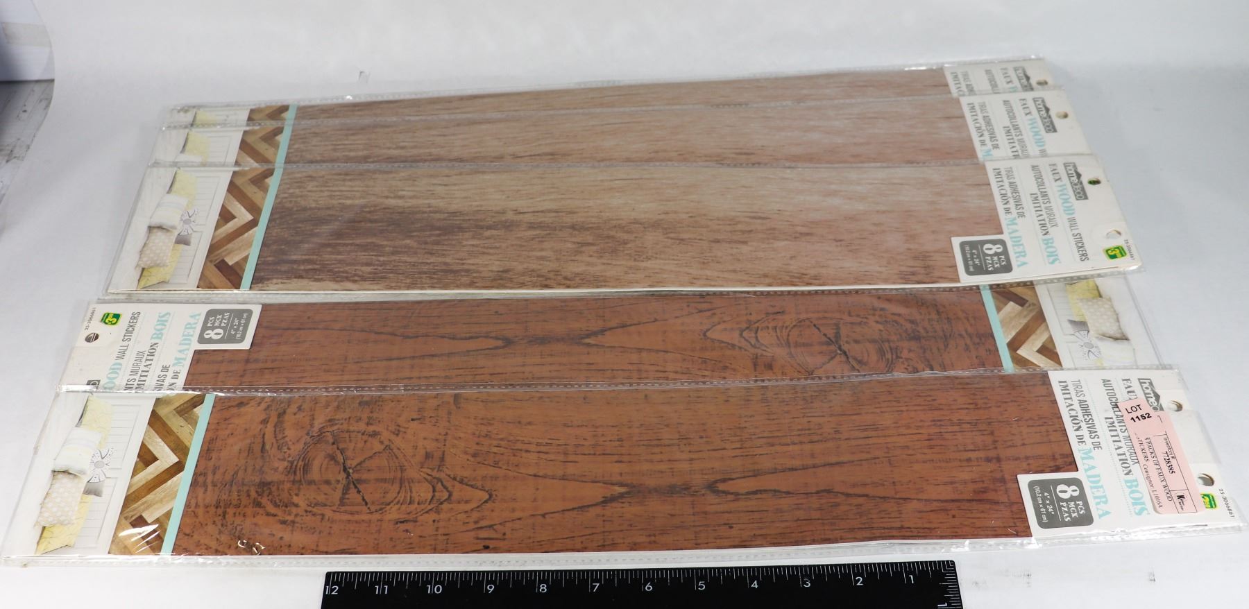 Sticker Simulate Wood 5 NEW 8 PACKS OF FAUX WOOD WALL STICKERS