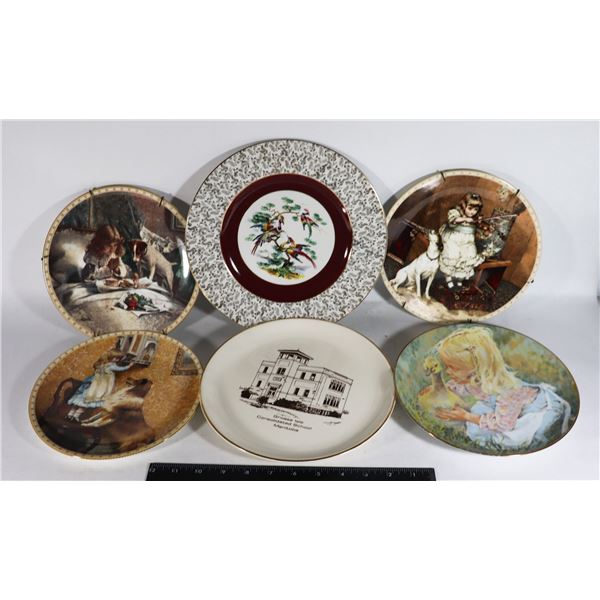 X5 VINTAGE COLLECTIBLE PLATES