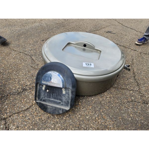 Hummer H2 spare tire cover - EG Auctions