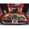 Image 1 : Coca-cola tray,man cave sign , air pistol