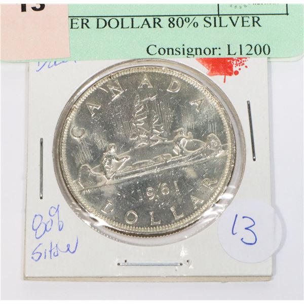1961 SILVER DOLLAR 80% SILVER