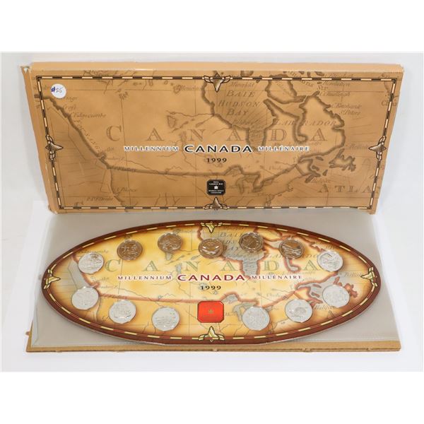 1999 MILLENNIUM CANADA PROOF SET IN STAND UP