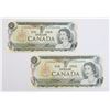 Image 1 : TWO 1973 $1.00 BILLS PREFIX ECH SEQUENTIAL