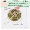 Image 1 : 2022 OSCAR PETERSON COLORED LOONIE FROM MINT ROLL