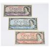 Image 1 : 1954 $2.00, $5.00 & $10.00 BILLS 1ST Q.E.II