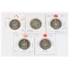 Image 1 : 1973, 1974, 1975, 1976, 1976 LOW MINTAGE CANADIAN