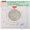 Image 1 : 1918 KING GEORGE V 25 CENT ONLY4,175,649 MINTED