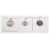 Image 1 : 1867-1967 QUARTER, DIME & NICKEL 80% SILVER