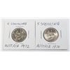 Image 1 : 1970 AND 1972 AUSTRIA 5 SHILLING COINS