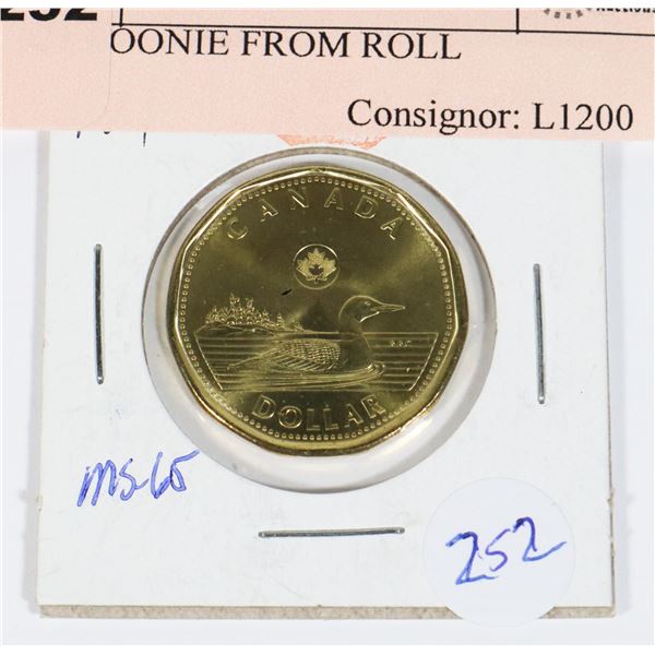 2021 LOONIE FROM ROLL