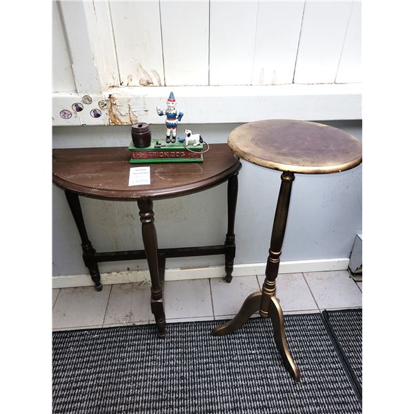 Tables and Vintage Metal Toy Cat A