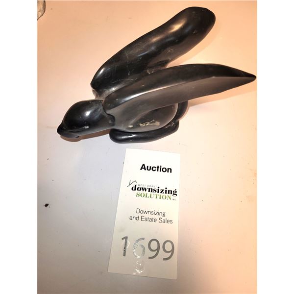 First Nations Argillite Bird Figurine Cat A