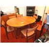 Image 1 : Mid Century Modern Swedish Teak Dining Table and Chairs Cat C