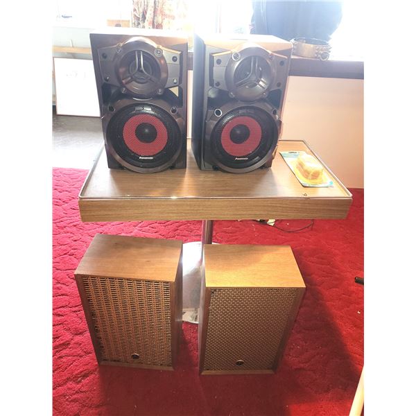 Electra & Panasonic Speakers and Side Table Cat B