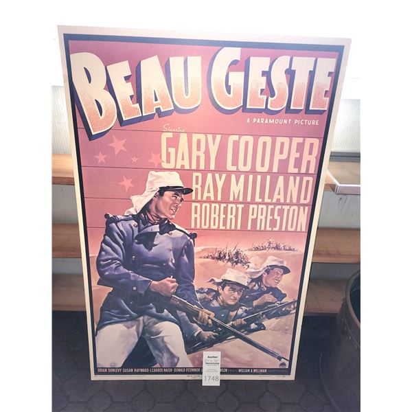 Mounted Gary Cooper Movie Poster Cat A