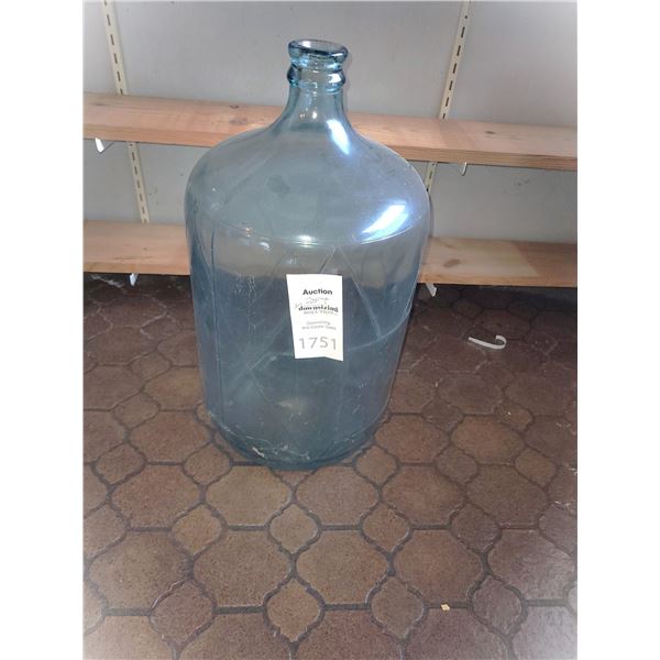 Vintage Glass Water Jug Cat B