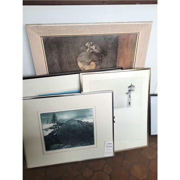 Vintage Framed Art  Cat A