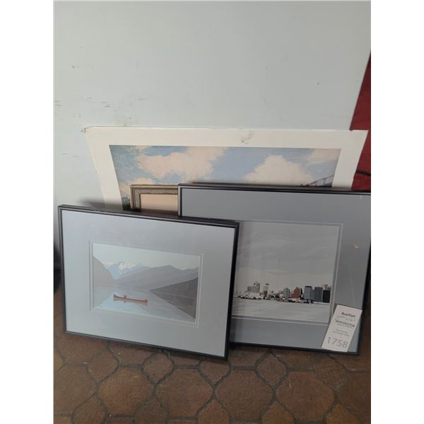 Roy Vickers Framed Art and More Cat A