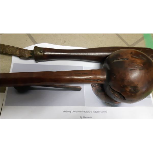 Antique Fijian Throwing Club A