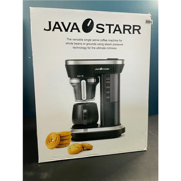 Lot of 1 Java Starr Single Serve Coffee Machine w/ Built-In Grinder for Whole Beans - BRAND NEW!