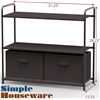 Image 1 : Lot of 1 Simple Houseware 3-Layer Closet Storage w/ 2 Drawers - Bronze - Brand New!