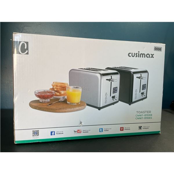Lot of 1 Cusimax 2-Slice Toaster - Black