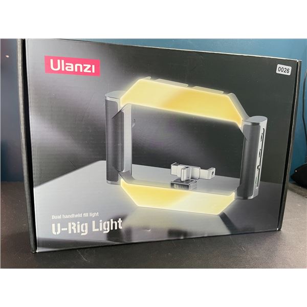 Lot of 1 Ulanzi U-Rig Smartphone Video Rig LED Light/Anti-Shake Stabilizer for Videos - Brand New!
