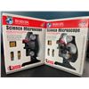 Image 1 : Lot of 2 Kid's Science Microscope Kits - 1200X Magnification - Educational Microscopes - Brand New!
