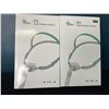 Image 1 : Lot of 2 P2 Nasal Pillow Interface Silicone Masks for CPAP/Sleep Apnea Machines - Brand New!