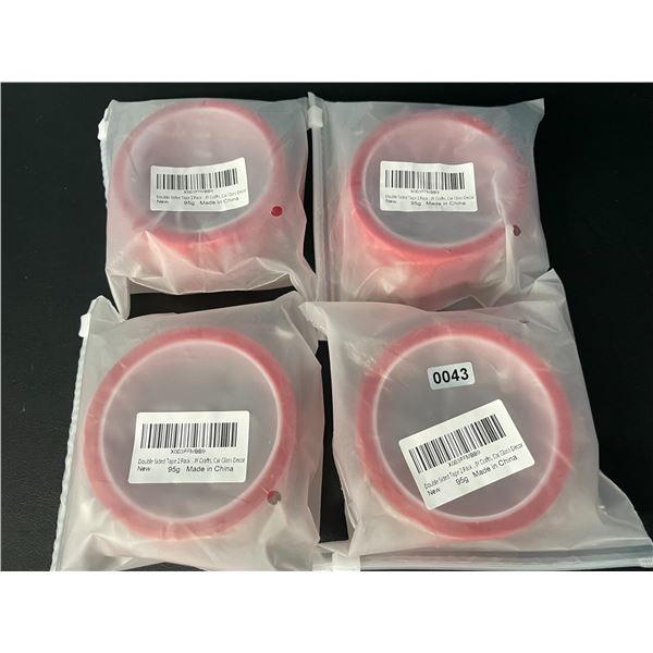 Lot of 4 Multi-Packs of Double Sided Tape - 2pcs Per Pack/8 Total