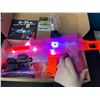Image 3 : Lot of 1 G36 Automatic/Electric Ball Blaster Gun Toy - Glow In The Dark Pink w/ Lighting Effects!