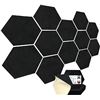 Image 1 : Lot of 1 Box of Acoustic Foam Wall Panels - 12 PCS - 12" x 10" x 0.4" - Hexagon Sound Proof Panels