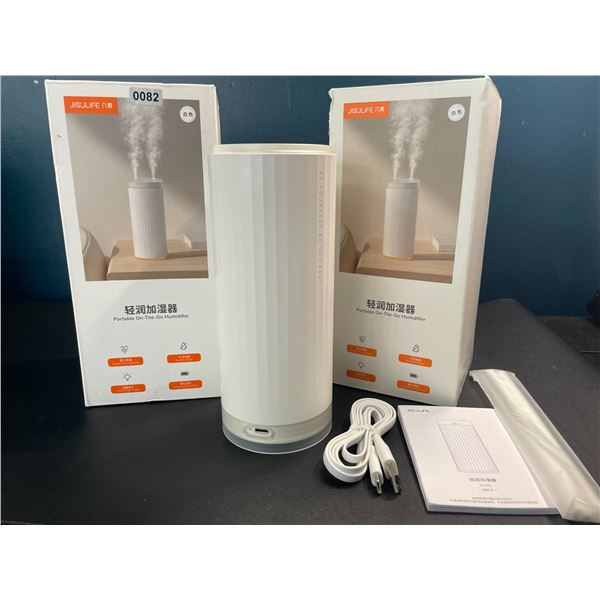 Lot of 2 Jisulife Portable Cool Mist USB Humidifiers/Diffusers