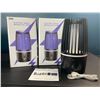 Image 1 : Lot of 2 Electric Bug Zappers/Mosquito Zappers - Attracts & Eliminates Flying Bugs!