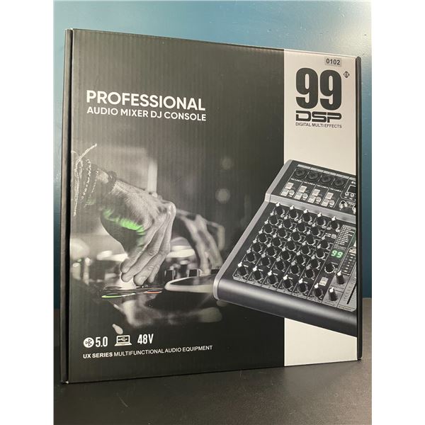 Lot of 1 Debra Professional Audio Mixer DJ Console - 6 Channel w/ 99 DSP Digital Effects-BRAND NEW!